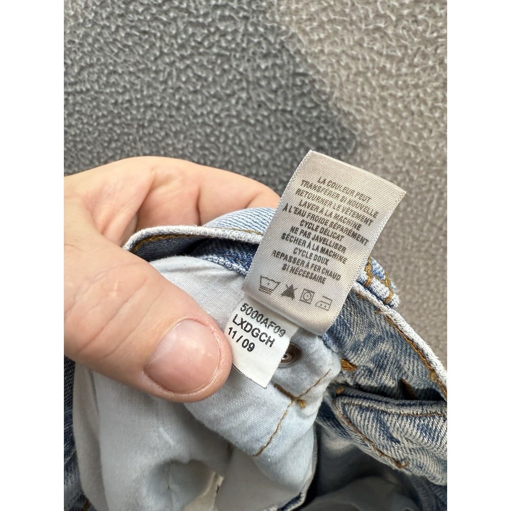 Aeropostale Jeans Mens 32x32 Blue Benton Original Bootcut Distressed Preppy - Picture 10 of 11